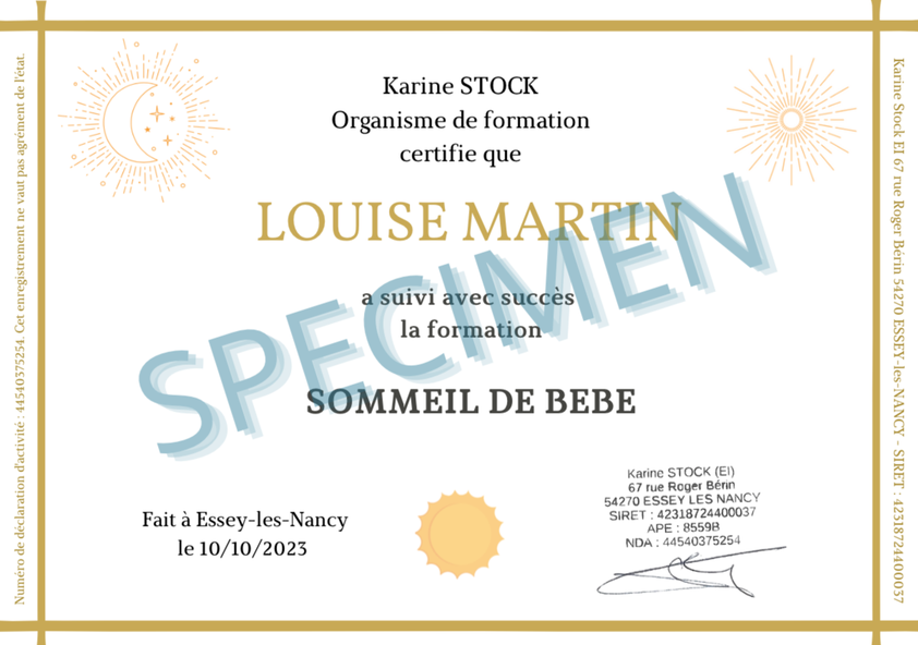 certification consultante sommeil bébé